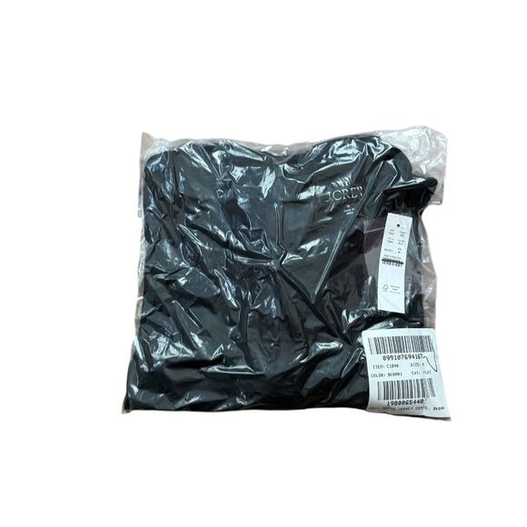 NWT J CREW Ruched center-seam dress in matte jersey in black - Picture 7 of 7